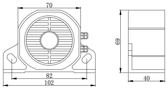 Siren FBR70A Dimensions