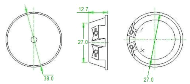 Speaker FB3825 Dimensions