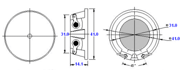 Speaker FB4120 Dimensions