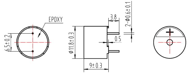 Magnetic Transducer 1201 dimensions