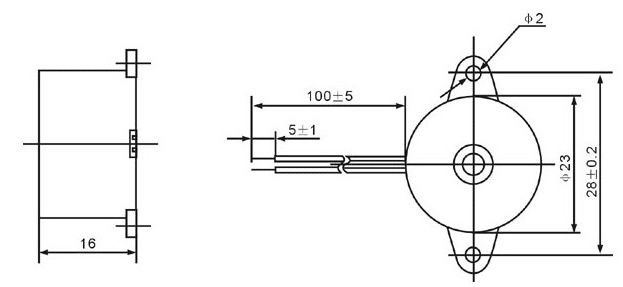 dimensions of Piezo Buzzer 2316