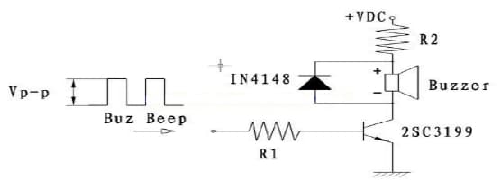 Circuit in blog for transducer