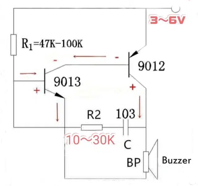 circuit diagram of active buzzer in blog